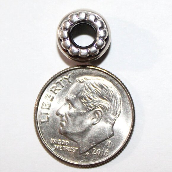 Pandora Sterling Silver Dot Line Spacer Charm 790175 - Picture 6 of 6